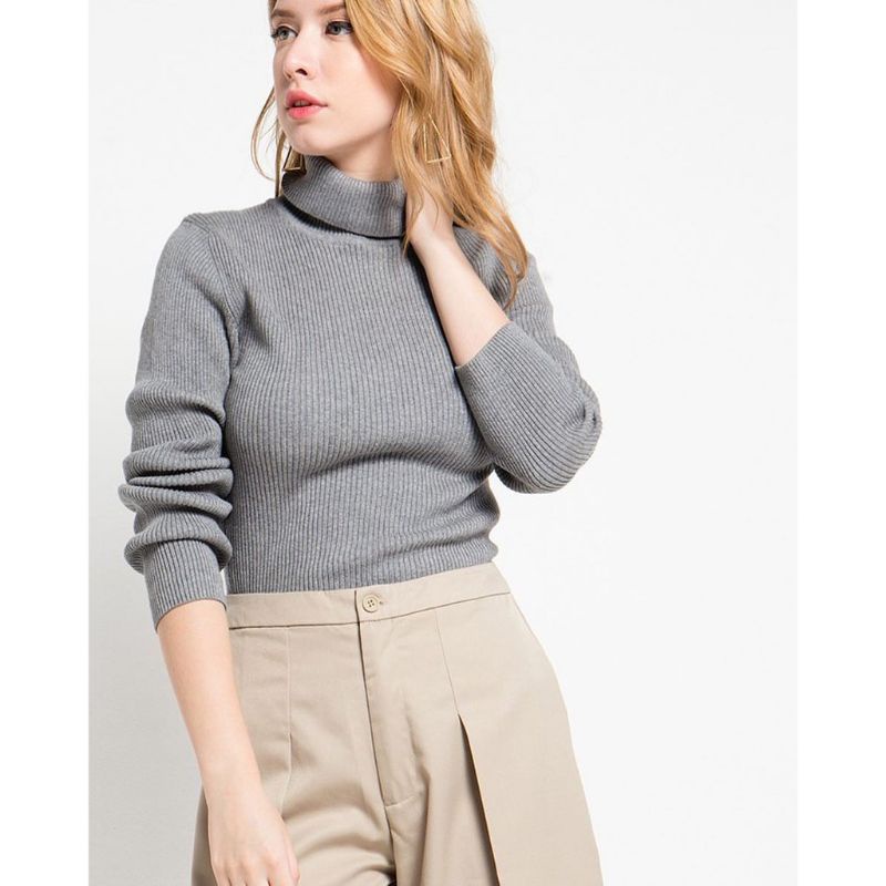 FRETTY TURTLENECK Sweater Rajut Pria - Wanita Premium Korean Style Maks BB 65 kg