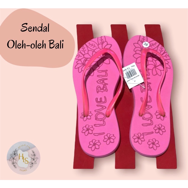 SENDAL OLEH-OLEH SOUVENIR BALI PINK