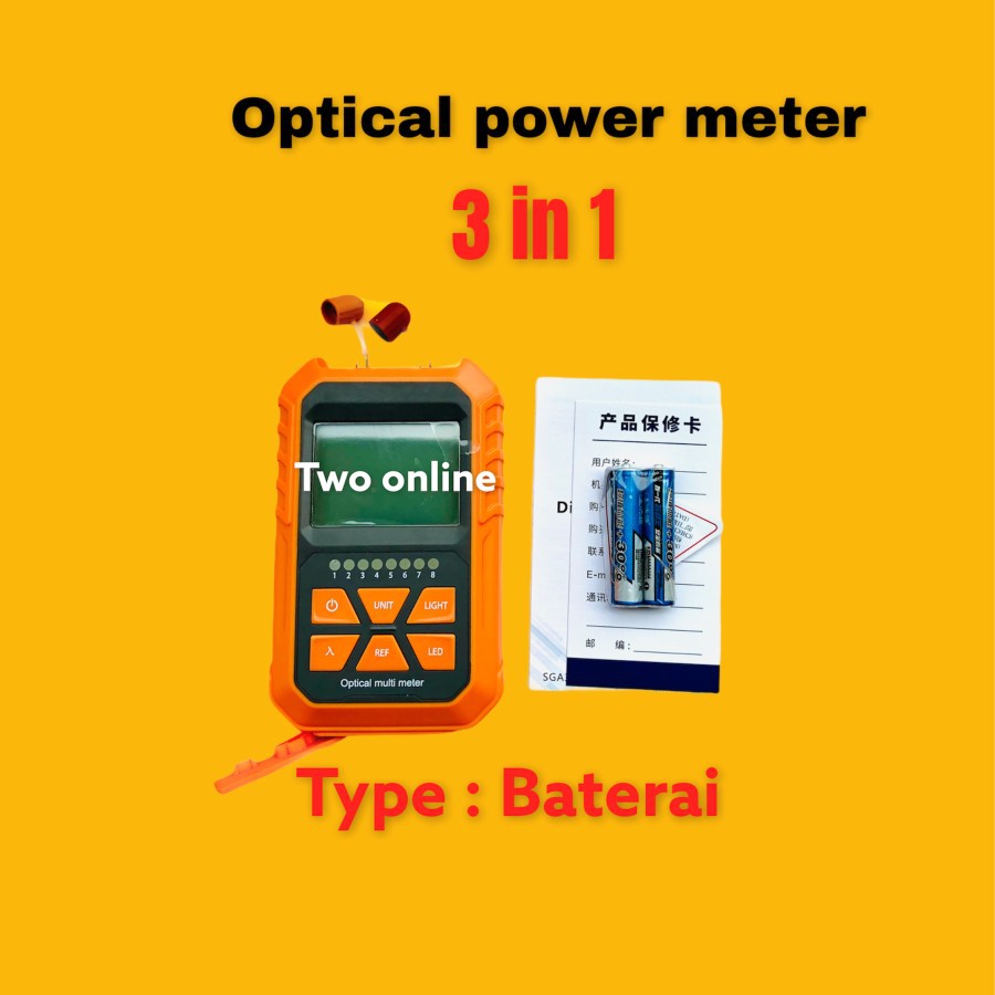 OPM 3 in 1 VFL Network Cable Test 3 in 1 Optical Power Meter (BATERAI)