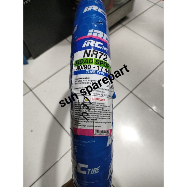 Ban luar Belakang Irc 275/17 atau 80/90/17 Supra x125 Supra x kharisma Blade Revo abs Vega r new Veg