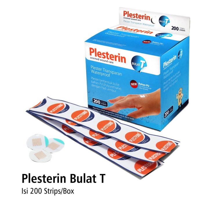 Plesterin Bulat T Transparan OneMed box isi 200pcs OJB