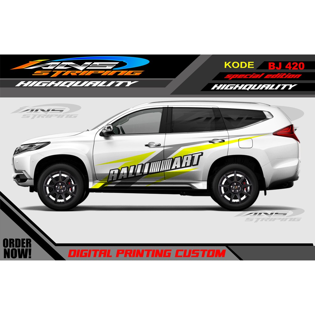 STICKER MOBIL PAJERO, FORTUNER / VARIASI STIKER MOBIL PAJERO, FORTUNER / STIKER MOBIL