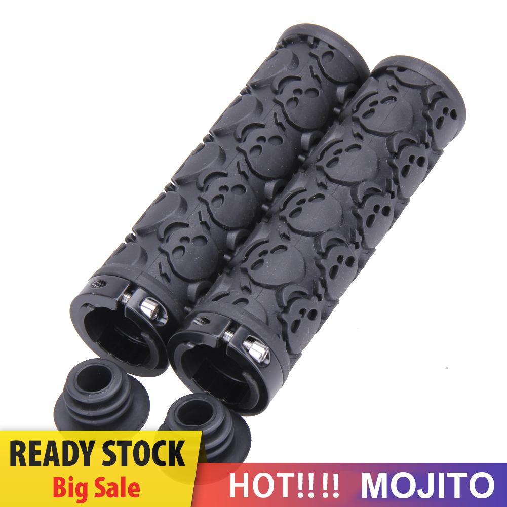 MOJITO Skull Mountain Bikes Bicycles Lockable Handlegrip Handlebar Grips Sleeve