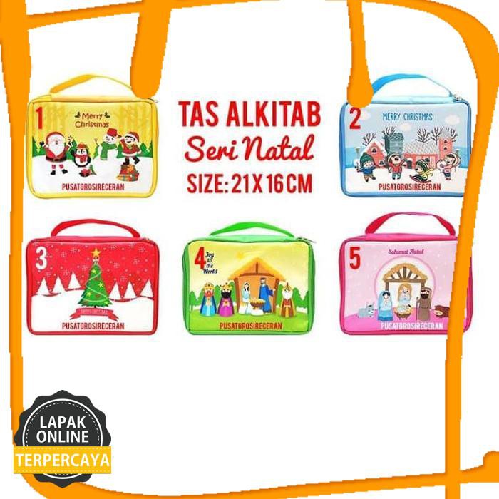 

Hot Sale Tas Alkitab Seri Natal Bibble Bag Suvenir Natal Sekolah Minggu Gereja Barang Original