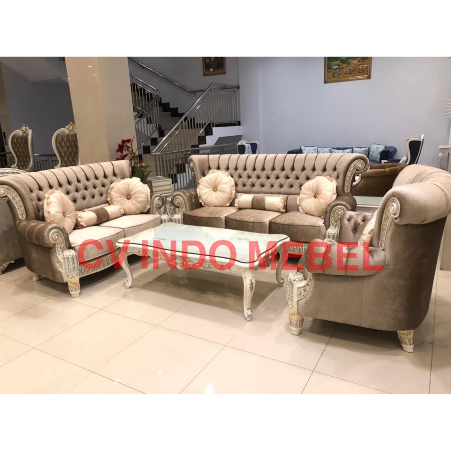 Sofa sultan minimalis modern kursi klasik mewah ready makassar murah