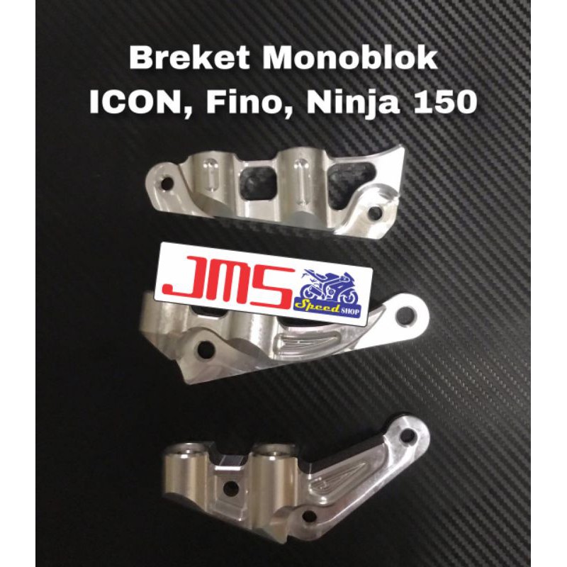 breket mono blok kaliper 4 piston piringan disc 220 Mio beat ninja r