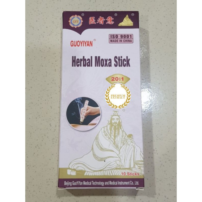 Grade 5 Tahun Herbal Moxa Stick Ai Tiao Moksa Batang 10 Pcs Ai Jiu Moksa Asap