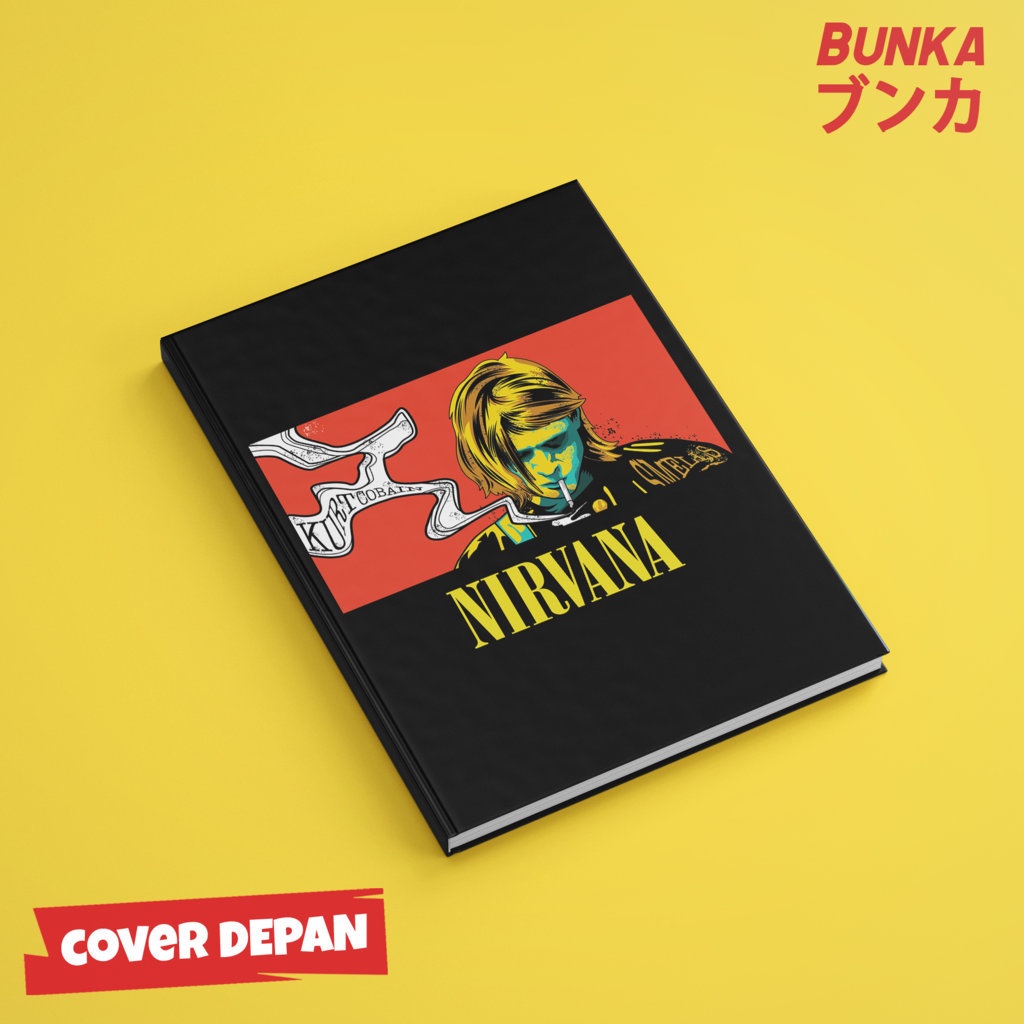 

Notebook Band Nirvana kurt Cobain 6 Hardcover A5 Buku Tulis Catatan Notes Agenda Planner Jurnal