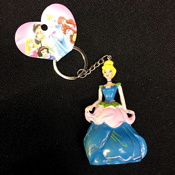 Gantungan Kunci Keychain Disneyland Princess Snow White, Cinderella, Ariel, Belle, Jasmine Ori Japan