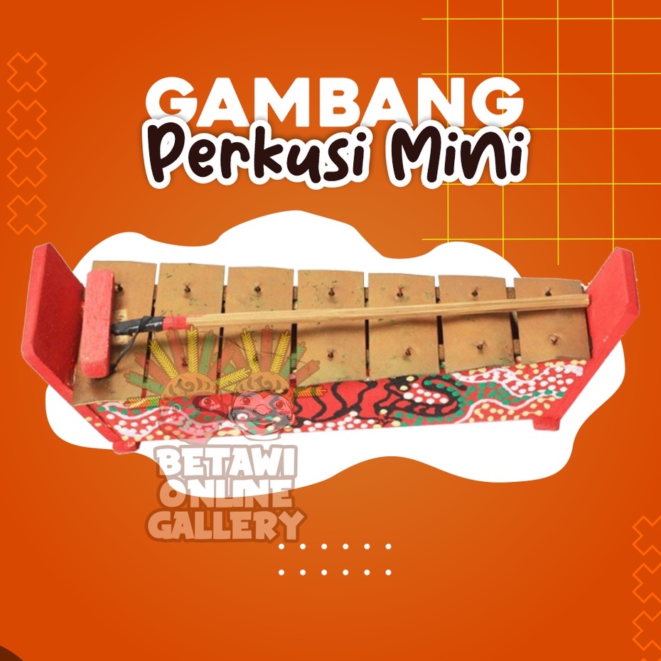 Gamelan Kayu Alat Musik Tradisional Motif Warna Ukuran Besar