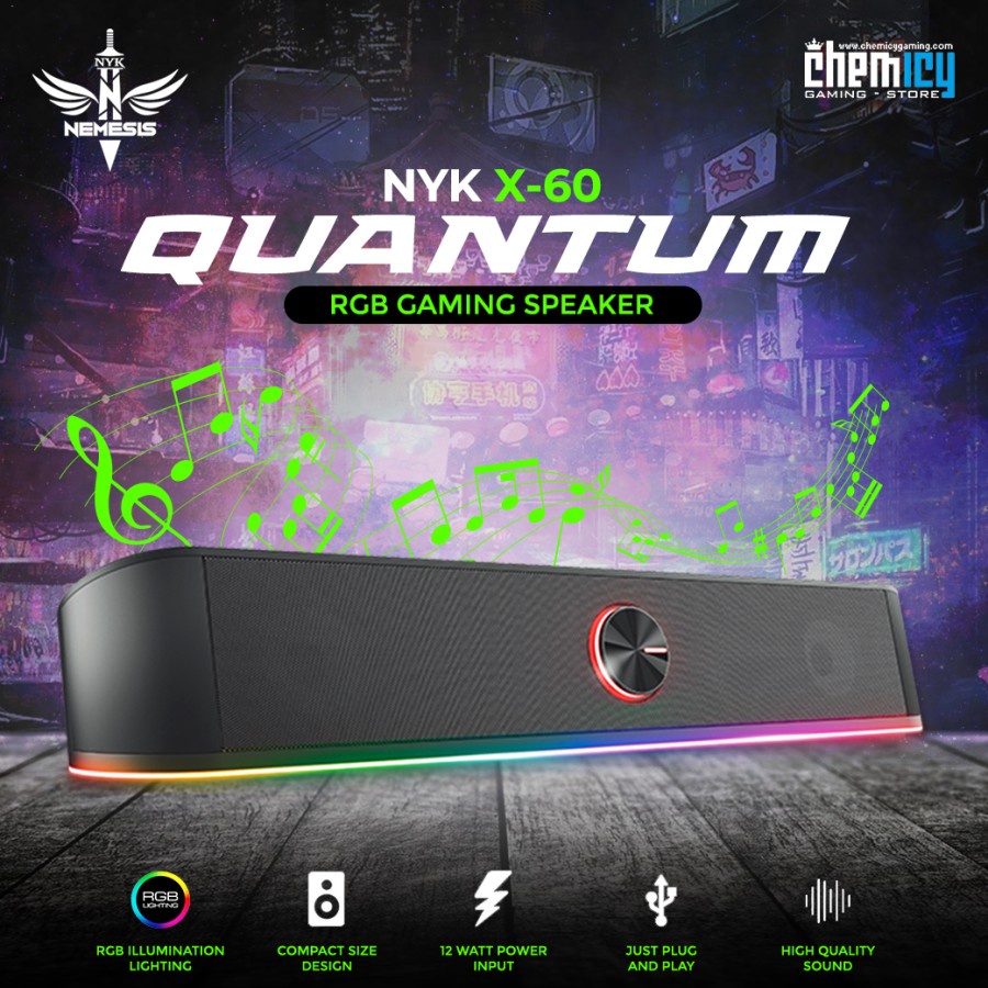 NYK Quantum X60 RGB Gaming Speaker