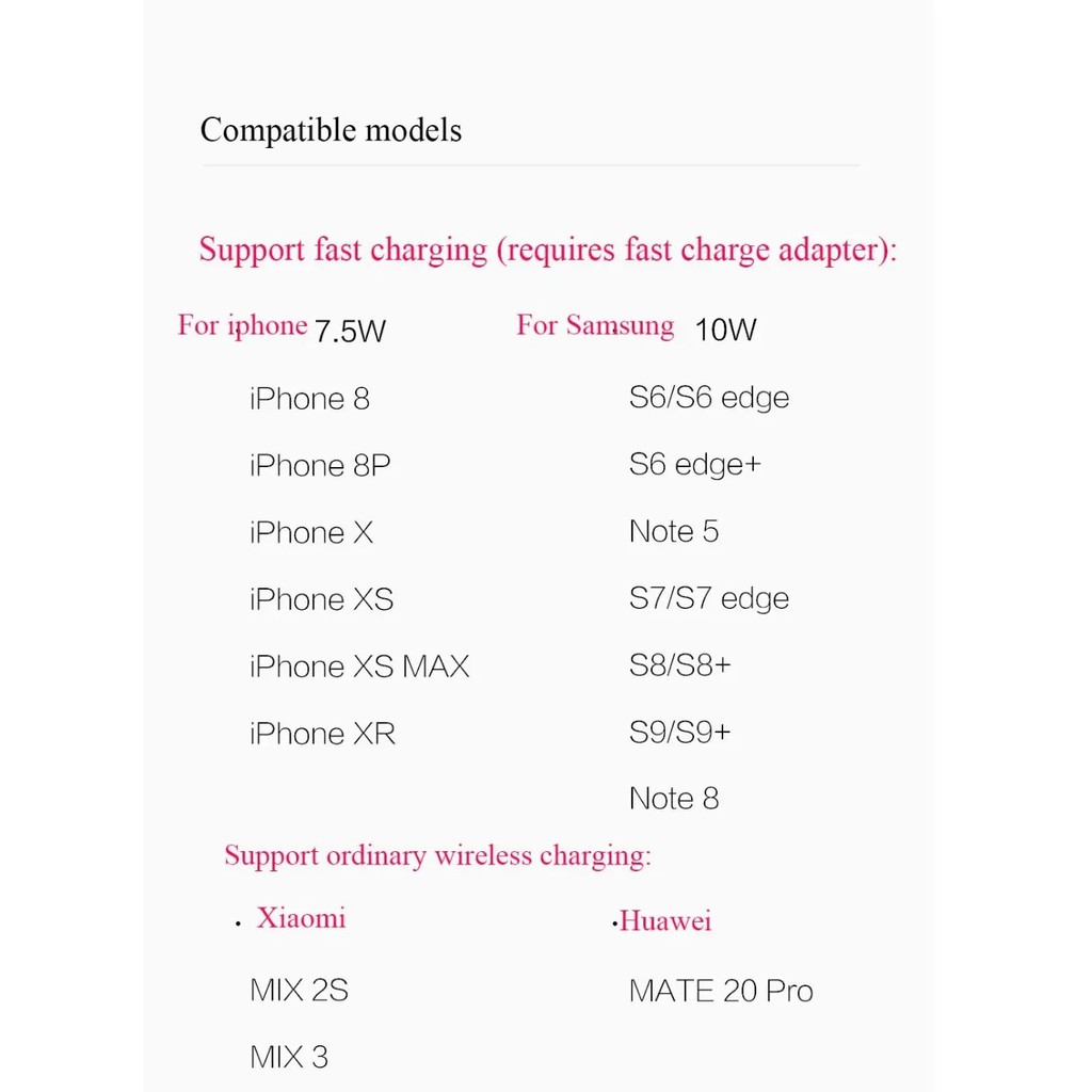 Wireless Charger Fast Charging dengan Lampu Malam LED - YLYD04YI