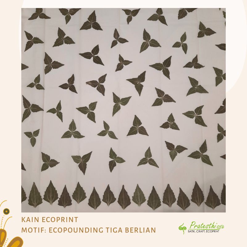 PRATESTHI kain ecoprint katun ecopounding