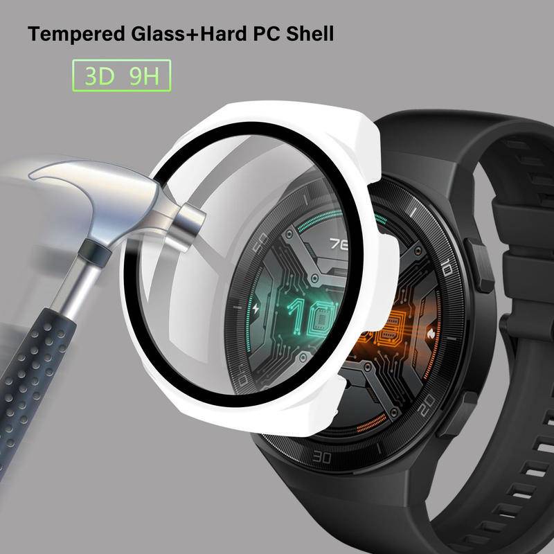 Case Pelindung Layar Kaca Bumper Full Cover 46mm Untuk Huawei Watch GT 3 2 Pro 2e 42 46 MM 3 Pro