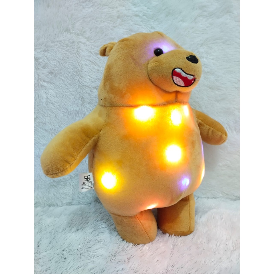 Boneka We Bear Bears Led Bisa Nyala Boneka Beruang Panda, ice Bear, Grizzly Lucu Imut