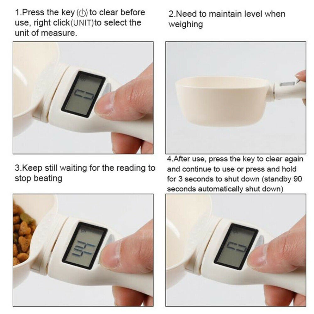 Digital Scale Measuring Spoon with LCD Display for Pets and Food - Sendok Takar Digital Max 800gr