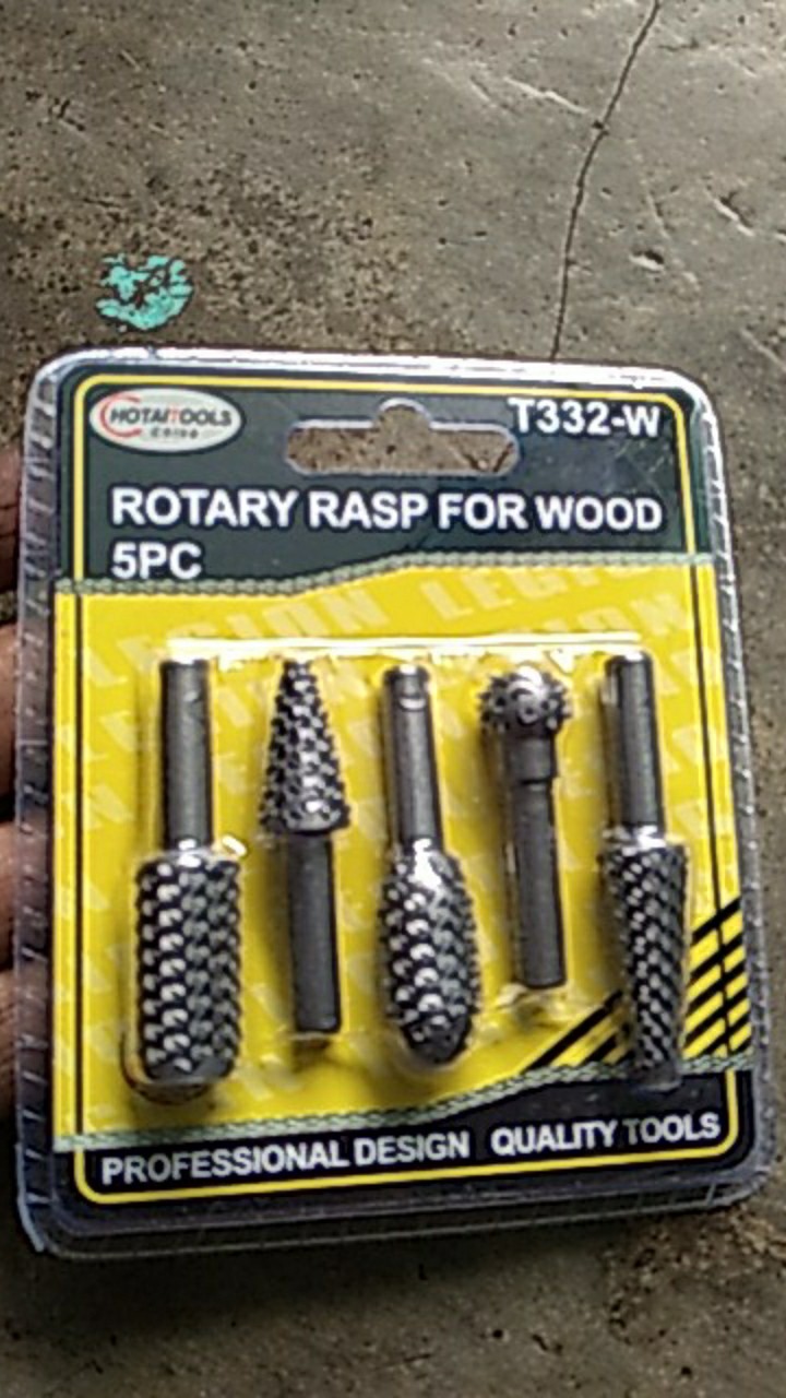 Mata Bor Gerinda 5pcs Alat Kikir Ukir Kayu Rasp Set Woodworking Diy Craft Ball Oval Cylinder Large