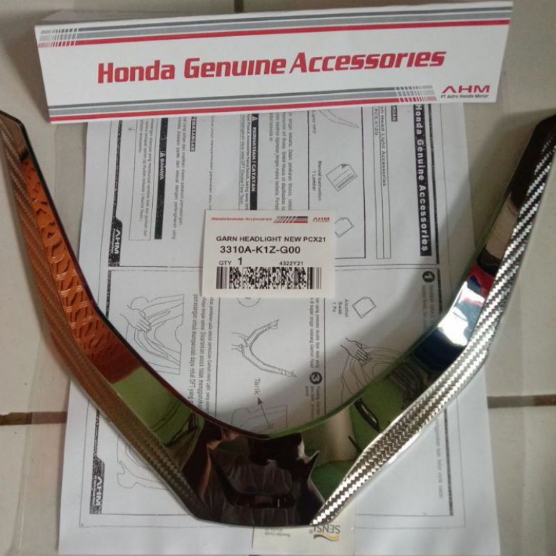 Garnish Headlight HONDA PCX 160 Garnish lampu depan PCX Original
