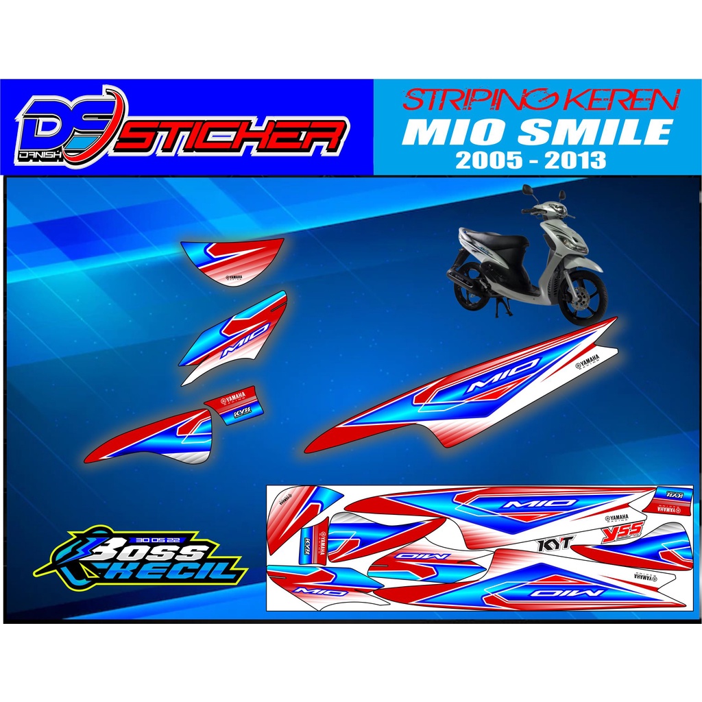Stiker Striping mio smile - Stiker List Variasi yamaha mio smile Racing #Striping yamaha mio smile #