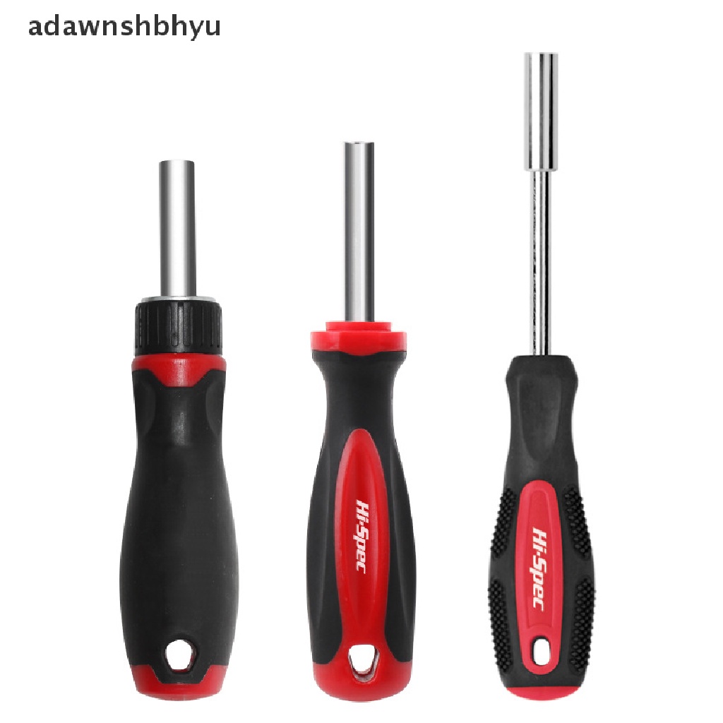 Adawnshbhyu1/4 (6.35mm) Ratchet Screwdriver Bit Holder Handle Mata Obeng Multifungsi Magnetic Bit