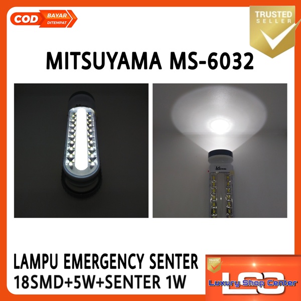 Lampu Emergency Portable Multifungsi MITSUYAMA MS-6032 18 SMD