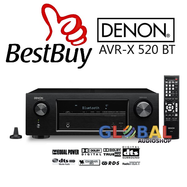 DENON AVR-X520 BT POWERFUL 5.2 AV RECEIVER WIRELESS BLUETOOTH