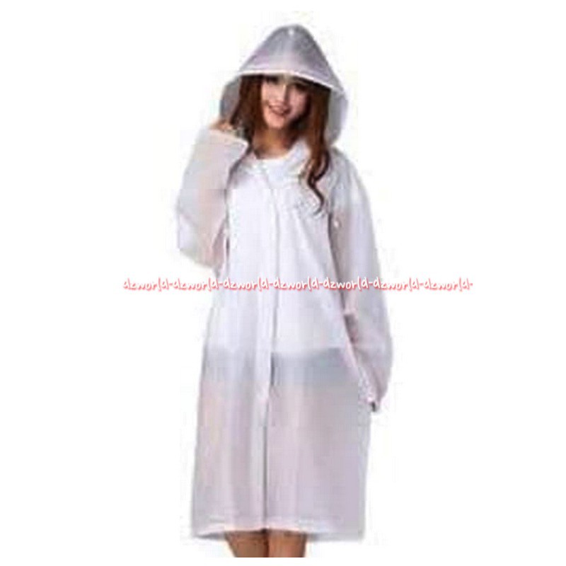 Seiwapro Rain Coat White Japan Jas Hujan Putih Made In Jepang Sei Wapro Raincoat Raining Baju Saat Hujan Bening Transparan Ponco