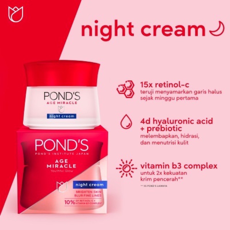 Pond's Age Miracle Series / Day Cream / Night Cream / Serum / Essense / Whip / Facial Treatment