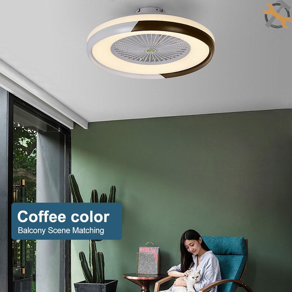 Cust Ceiling Fan With Lighting LED Light Stepless Dimming Adjustable Wind Speed Remote Control Without Battery Modern LED Ceiling Light For Bedroom Living Room Dining Room Shopee Indonesia