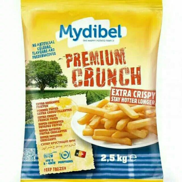 Kentang Frozen Mydibel Premium Crunch
