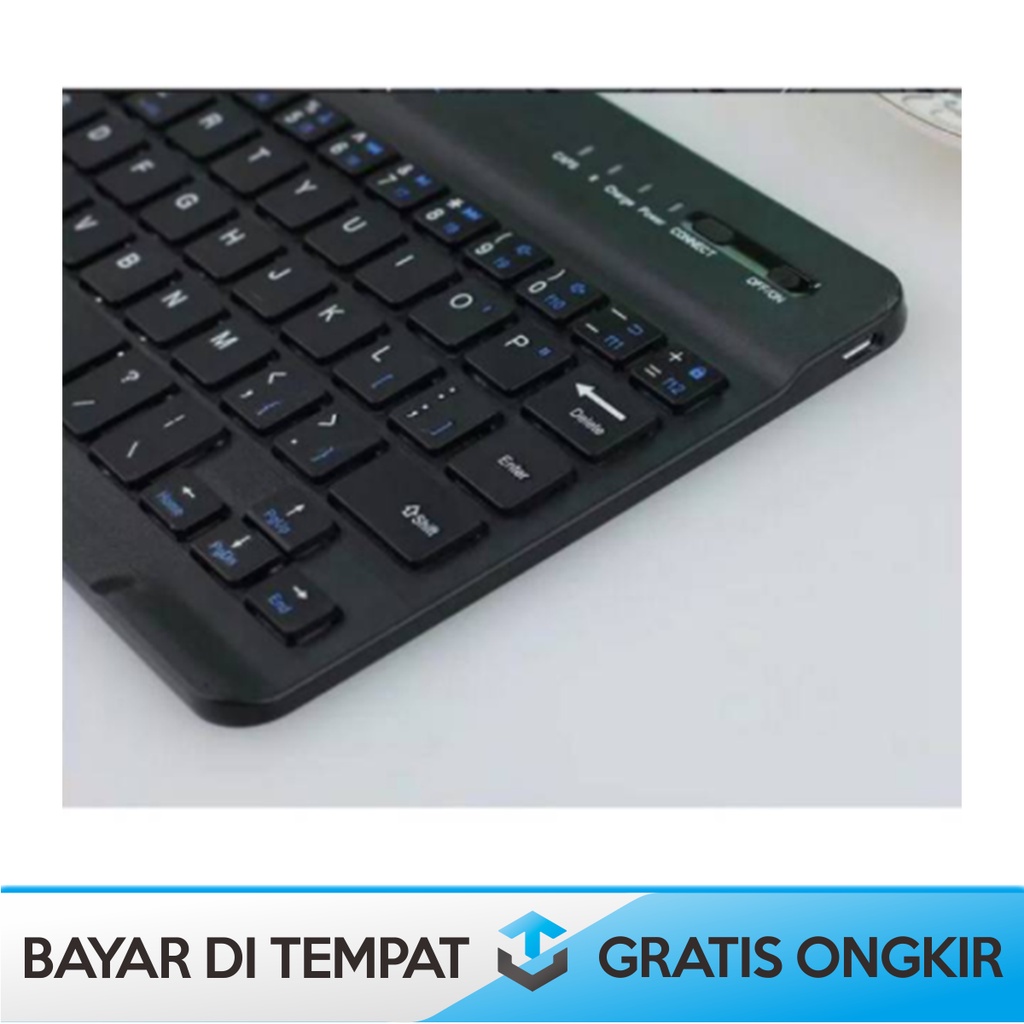 KEYBOARD WIRELESS BLUETOOTH SUPPORT HP DAN RECHARGEABLE ORI TAFFWARE