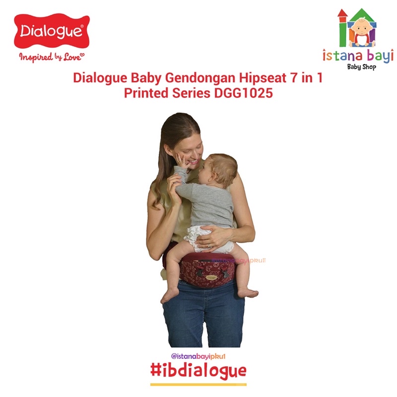 Dialogue Hipseat 7 in 1 Printed Series DGG1025 - Gendongan Bayi