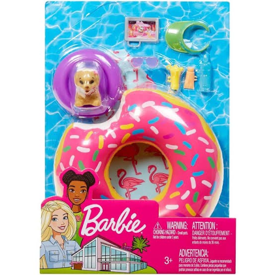 BARBIE FURNITURE DONNUT FLOATIE SET ORIGINAL MATTEL