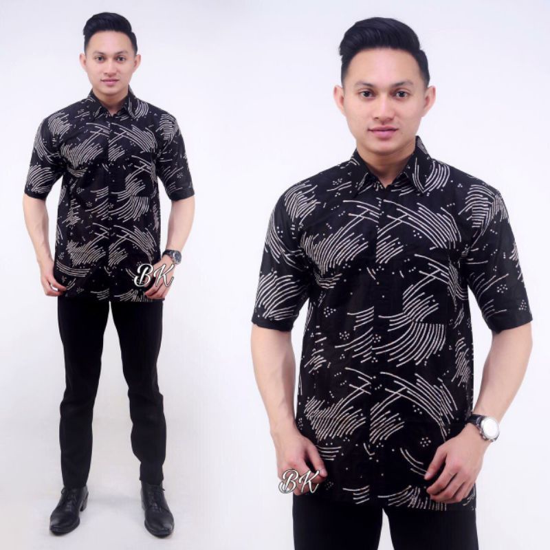 NEW ARRIVAL DISTRO BATIK HRB026 BATIK NOTOARTO HITAM MANIS /kemejabatik