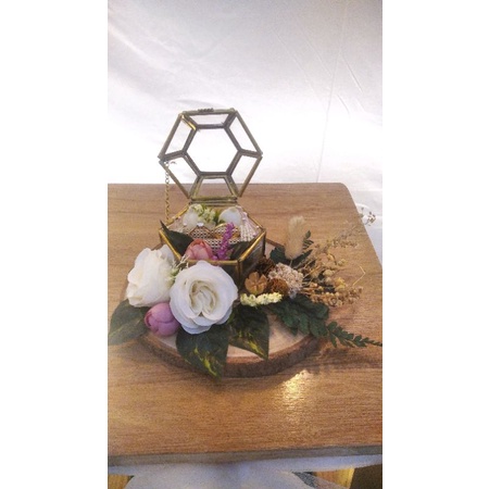 rustic ring box / kotak cincin tunangan lamaran pernikahan