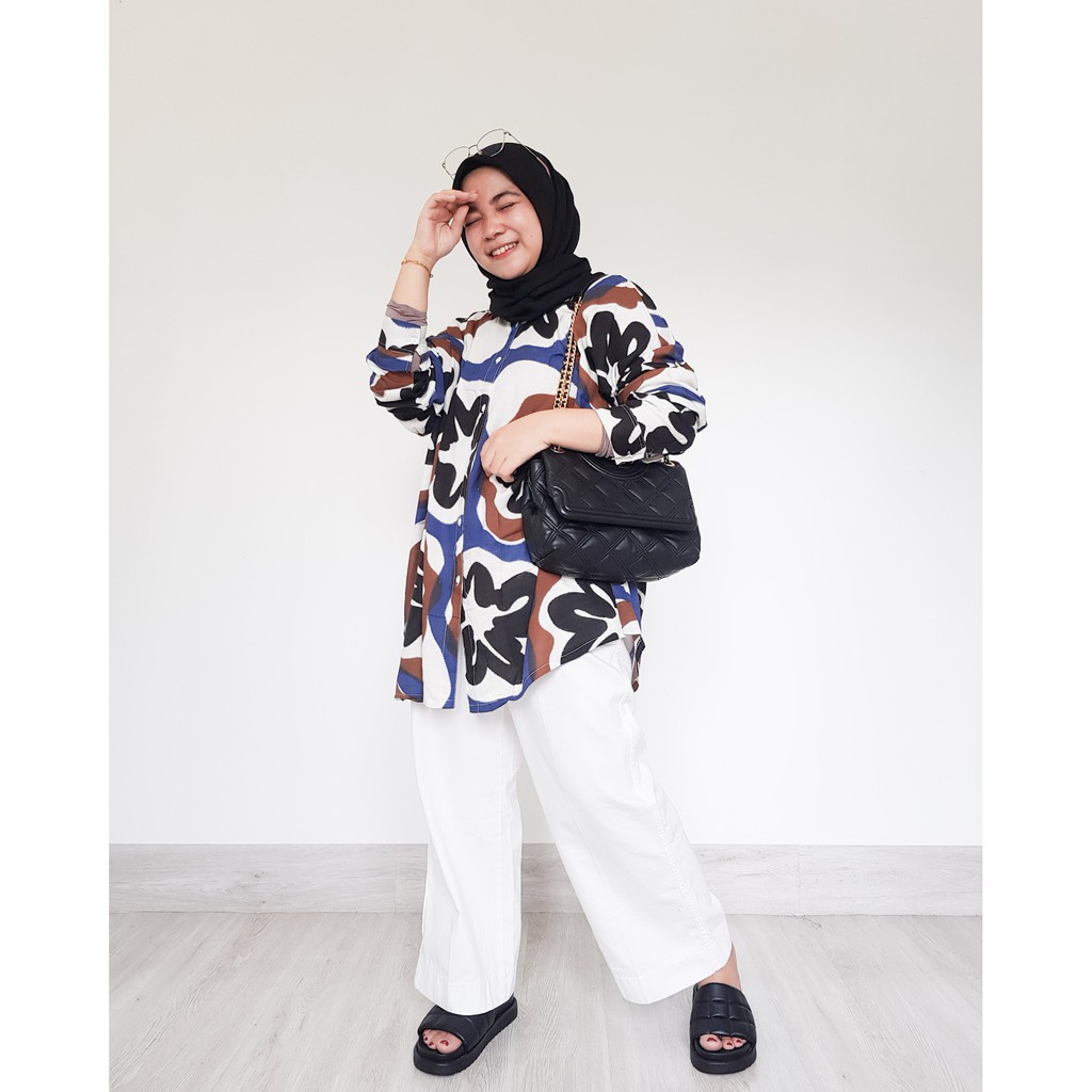 Blouse Wanita Korea Blouse Korea Blouse Wanita Korea Blouse Wanita Blouse Motif Blouse Putih R2U4 Bl