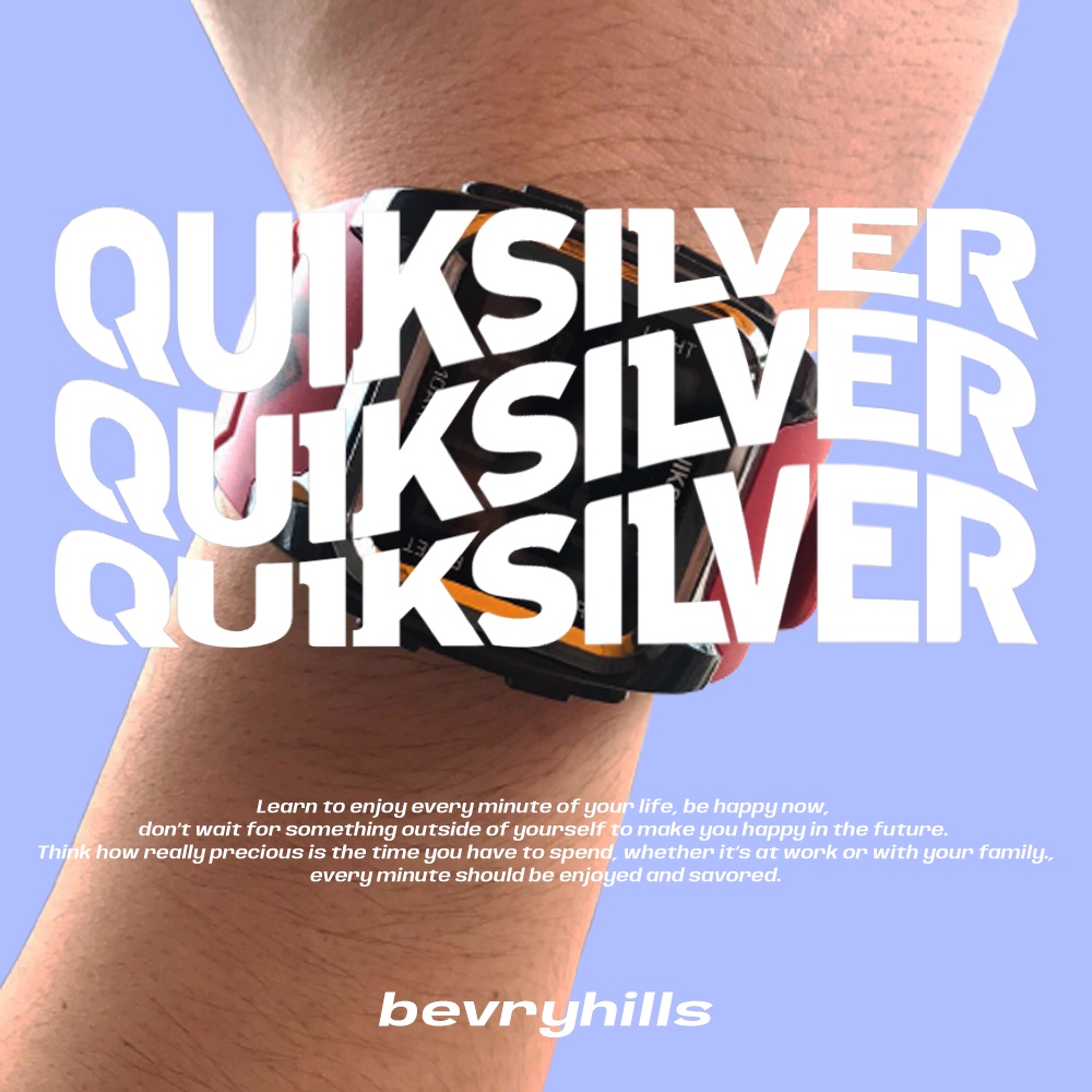 Original FREE BOX COD Jam Tangan Digital Anti Air Pria & Wanita Quiksilver Premium Kekinian