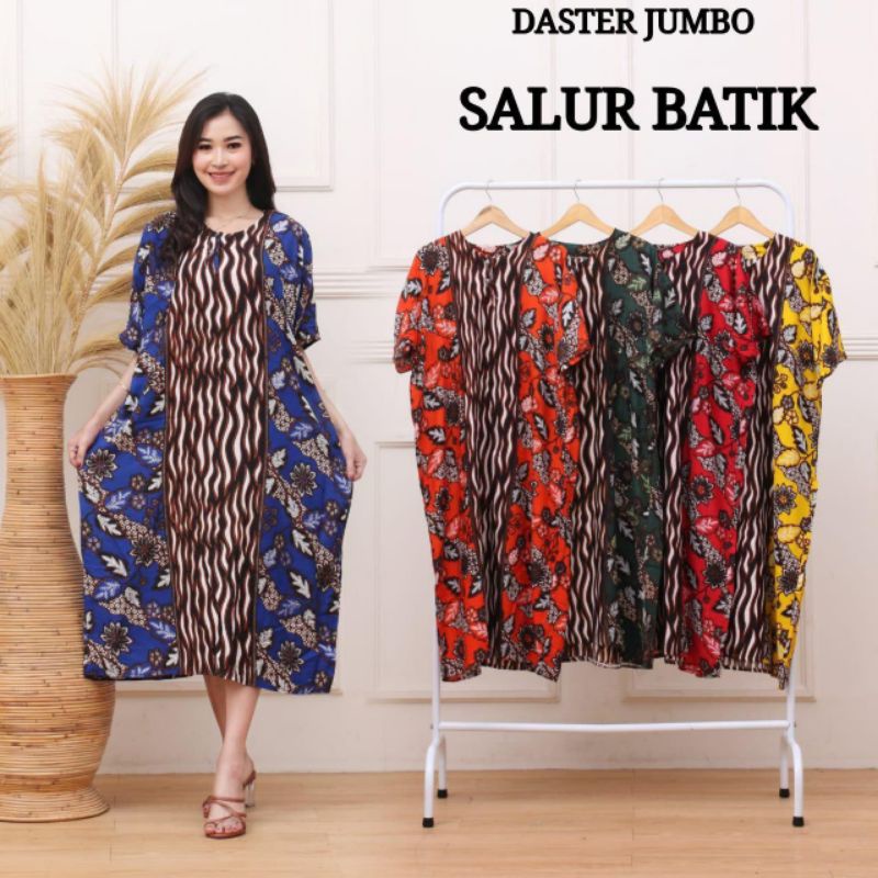 Daster Jumbo Baju Batik Busui Lengan Pendek Daster Pekalongan Modern