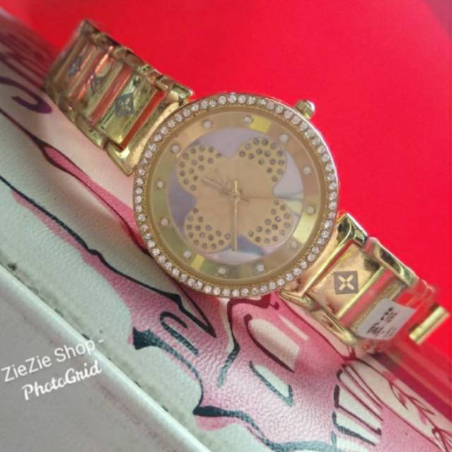 JAM TANGAN WANITA LV GOLD DIAMOND