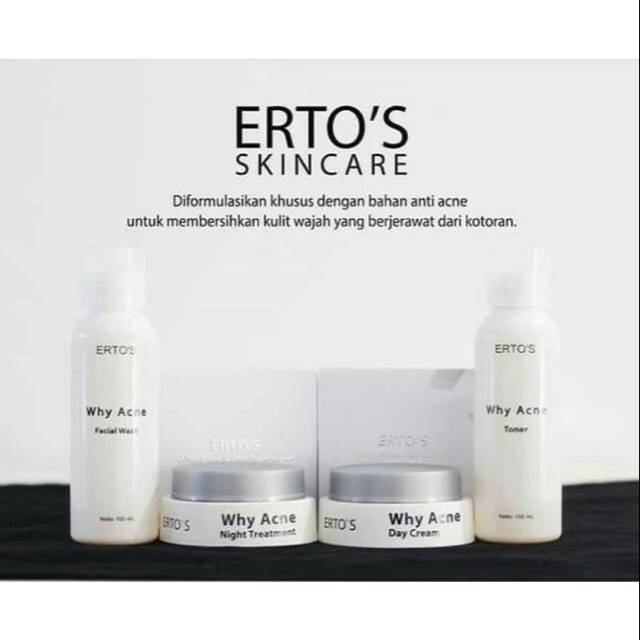 PAKET ERTOS WHY ACNE SERIES PERAWATAN WAJAH BERJERAWAT