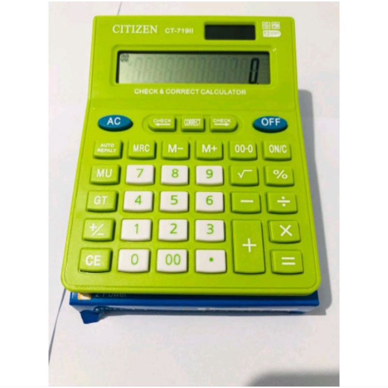 

kalkulator citizen CT-719II Warna warni 12 digit Citizen CT 719