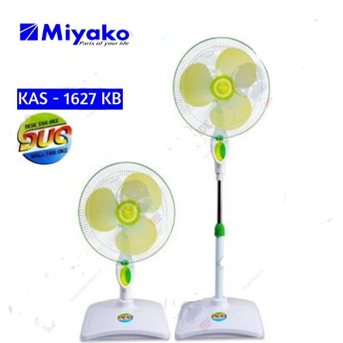 Miyako Kipas Angin 16 Inch 2 Fungsi (2 In 1 - Stand Fan+ Desk Fan) KAS-1627KB