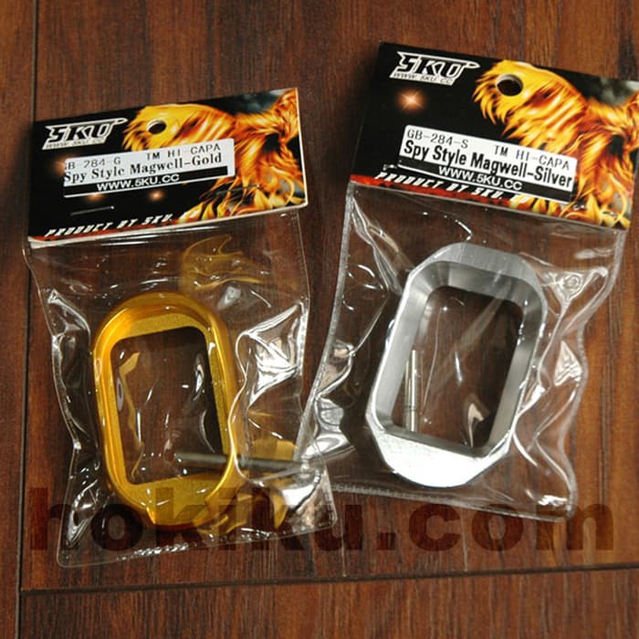 Holster - Case Senjata - Tas Slempang Army 5Ku Spy Style Mag Well For Tm Hi Capa Series - Silver