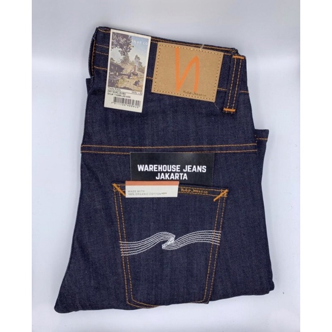 Nudie Jeans Co Thin Finn Dry Ecru Embo