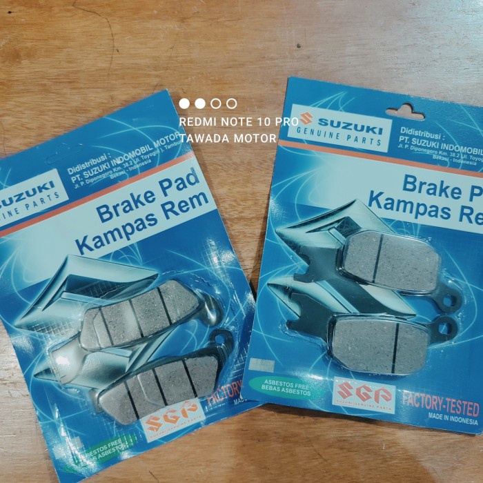 KANVAS REM SET DEPAN BELAKANG SUZUKI SATRIA FU 150 FI INJEKSI