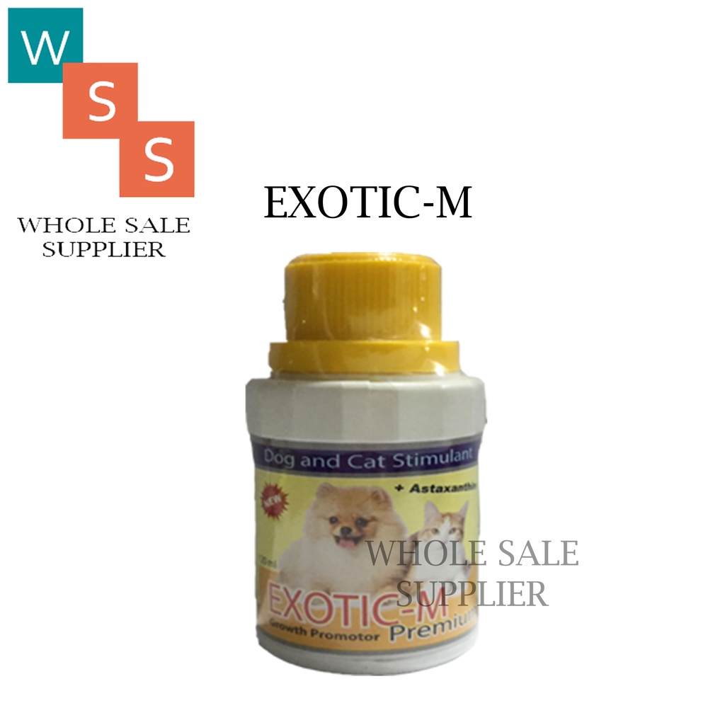 EXOTIC M 120 ml - VITAMIN PENAMBAH NAFSU MAKAN UNTUK ANJING &amp; KUCING