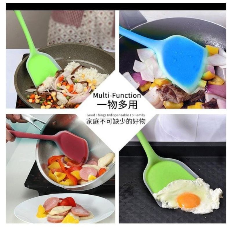 sodet spatula silikon shovel / sutil silicone tahan panas food grade