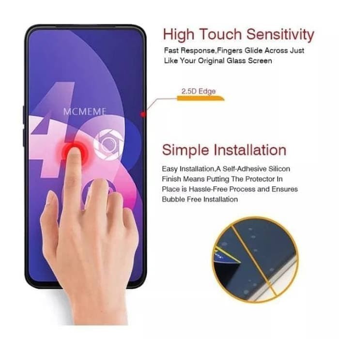 TEMPERED GLASS XIAOMI MI CC9 ANTI GORES KACA FULL BENING - SCREEN PROTECTOR