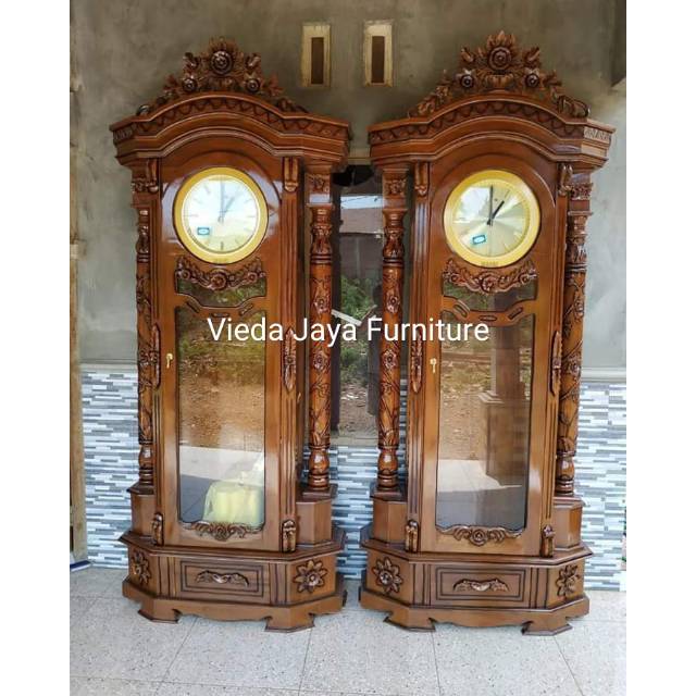 JAM HIAS PAJANGAN KAYU JATI JEPARA