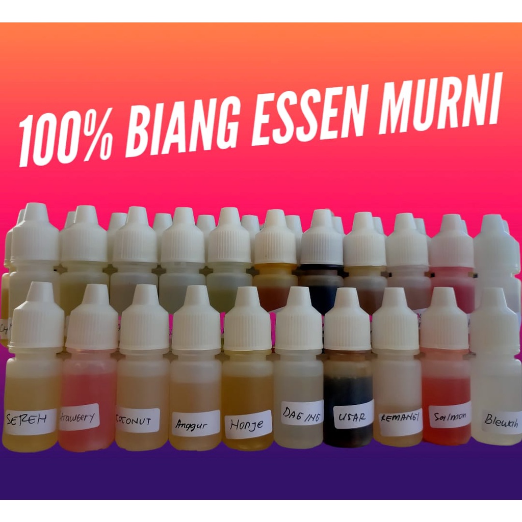 ESSEN BIANG MURNI 5ML// ESSEN MURNI TANPA BAHAN CAMPURAN APAPUN// BAHAN CAMPURAN ESSEN OPLOSAN//